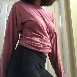 Victoria's Secret dusty-pink long sleeve shirt